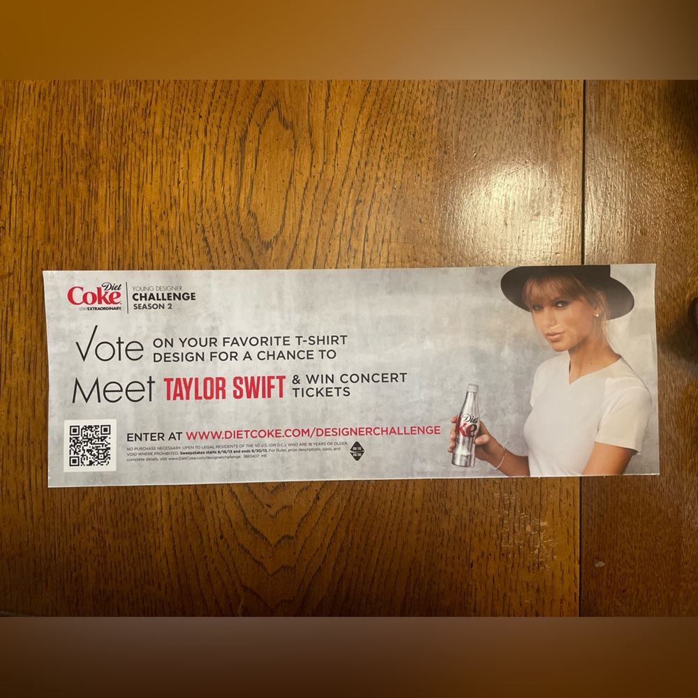Taylor Swift Diet Coke sticker